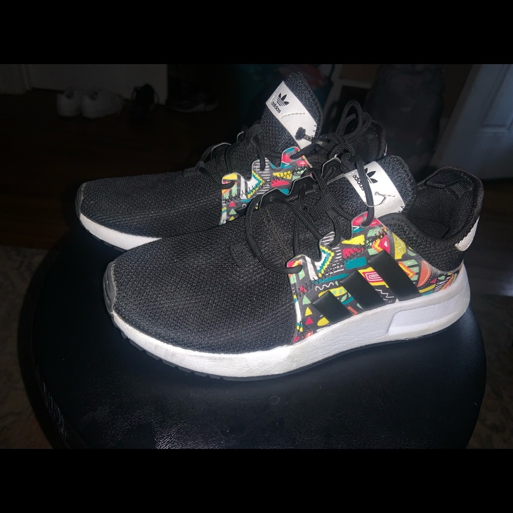 Boys Adidas athletic running shoes